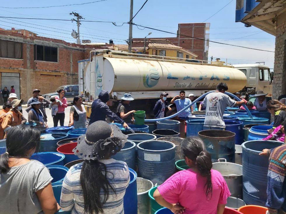 Declaran alerta naranja en Sucre por la escasez de agua en las zonas altas