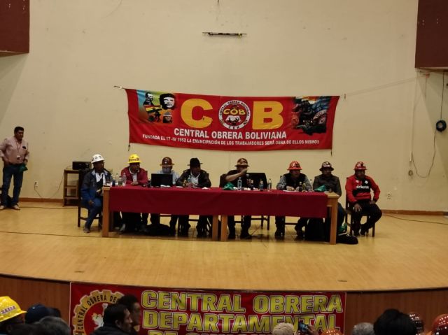 Ampliado de la COB ratifica rechazo a leyes contra bloqueos y declara ...