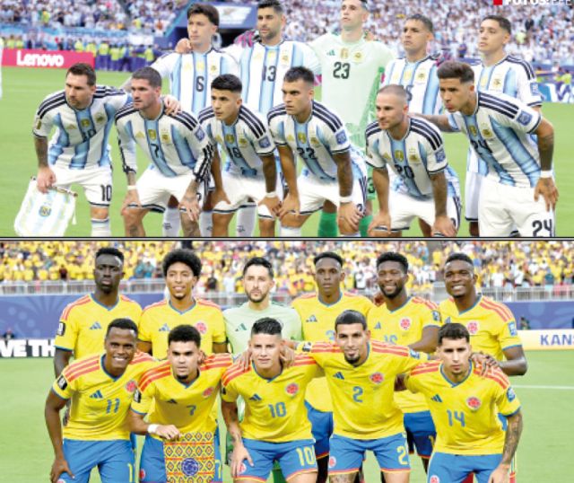 Argentina y Colombia, las únicas selecciones de la Conmebol en carrera