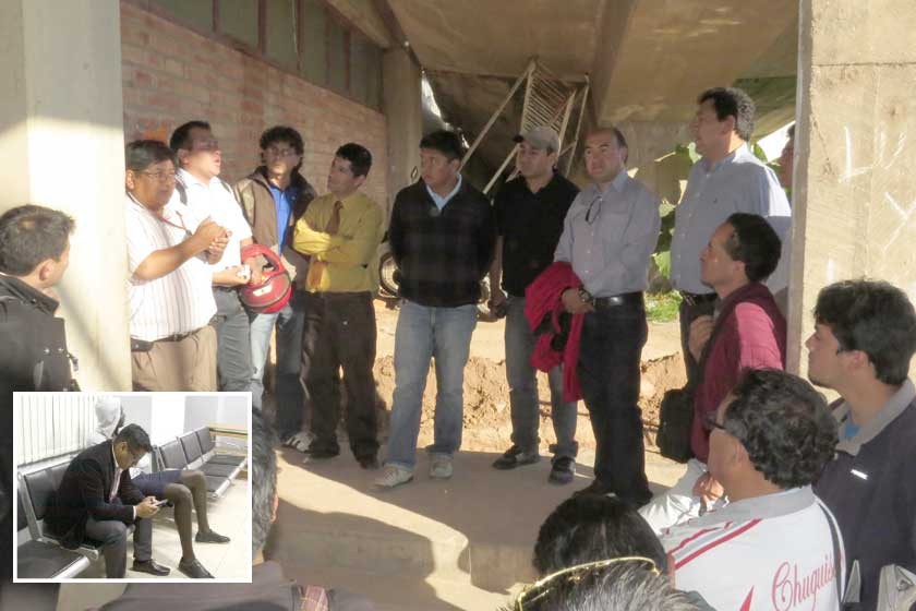 Los periodistas deportivos se movilizaron en defensa del periodista agredido. Richard Mercado fue aprehendido.