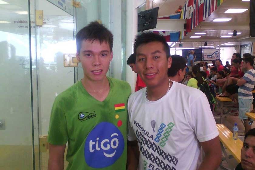 El cruceño Carlos Keller (i) y el chuquisaqueño Conrrado Moscoso avanzaron a semifinales en el Panamericano