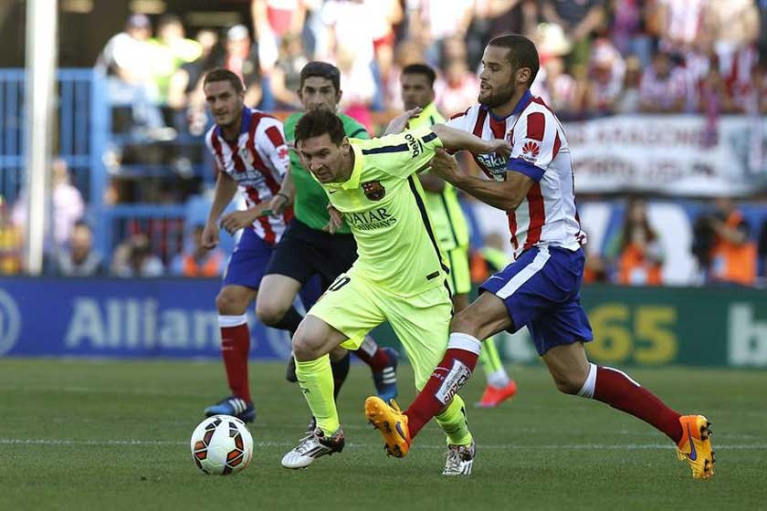 Lionel Messi marcó el gol de la victoria del Barcelona, que aseguró el primer lugar de la Liga española.