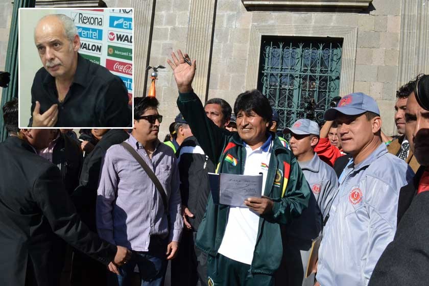 El presidente Evo Morales solicitó la renuncia del presidente de la FBF, Carlos Chávez, por el escándalo de corrupción
