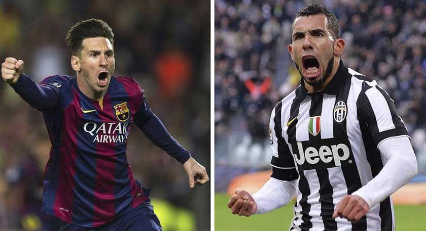 Lionel Messi de Barcelona (i) y Carlos Tévez de Juventus liderarán hoy a sus equipos en la final de la Champions.