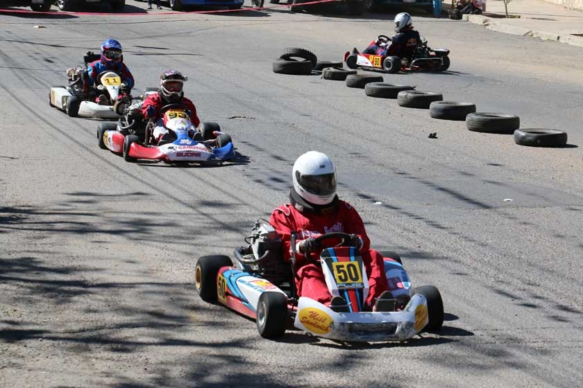 La tercera prueba del Campeonato Departamental de Karting se corrió en el circuito callejero de la ex estación