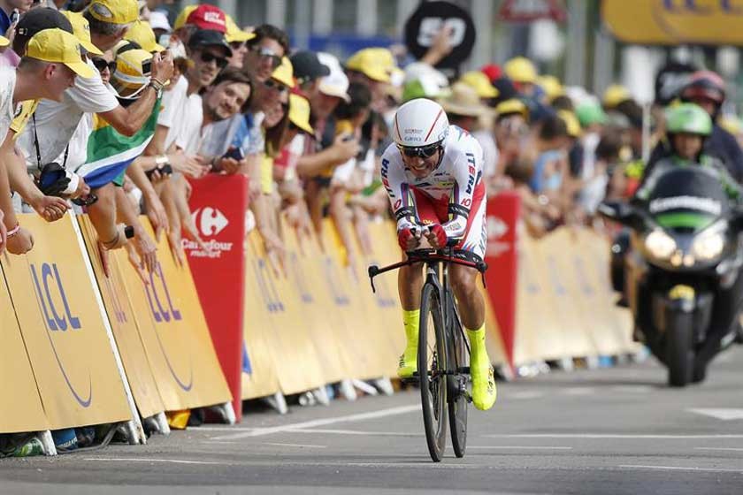 El español Joaquín Rodríguez superó el accidente y ganó la etapa.