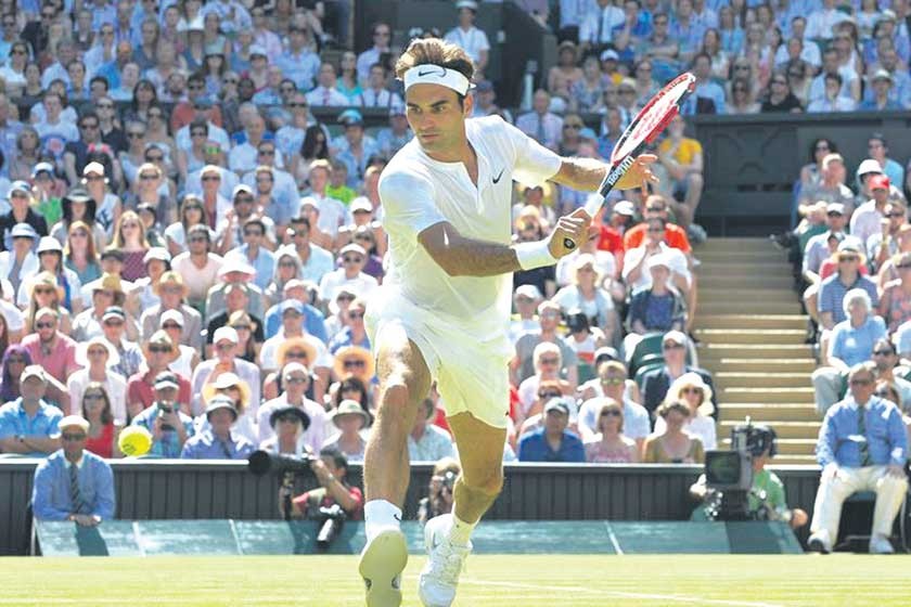El suizo Roger Federer clasificó a cuartos de final de Wimbledon.