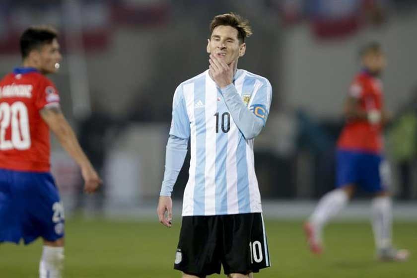 Messi manifiesta su dolor por la caída argentina