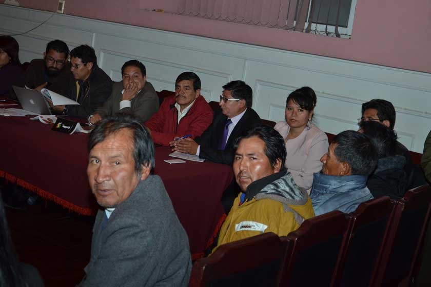 JUSTICIA. La audiencia en la que se liberó a los representantes potosinos detenidos en la Sede de Gobierno.