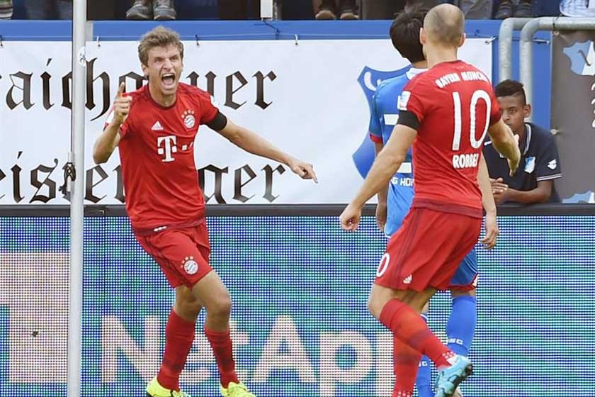 Bayern Múnich consiguió su segundo triunfo ante Hoffenheim y se mantiene en lo más alto de la Bundesliga.