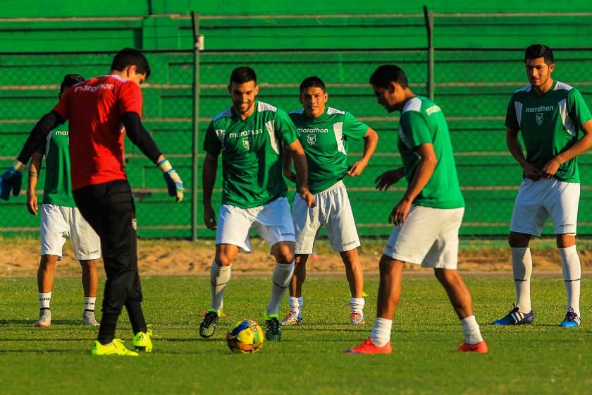 La Selección boliviana, al mando de Julio César Baldivieso, cumplió ayer su última práctica en Santa Cruz