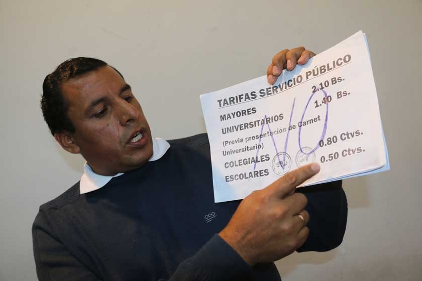 POSICIÓN. Los dirigentes de varias organizaciones sociales manifestaron su rechazo unánime al alza de tarifas