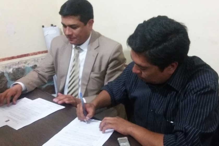 COMPROMISO. El acuerdo fue firmado por el secretario General de la Alcaldía y el presidente de la Asociación de Conjunto