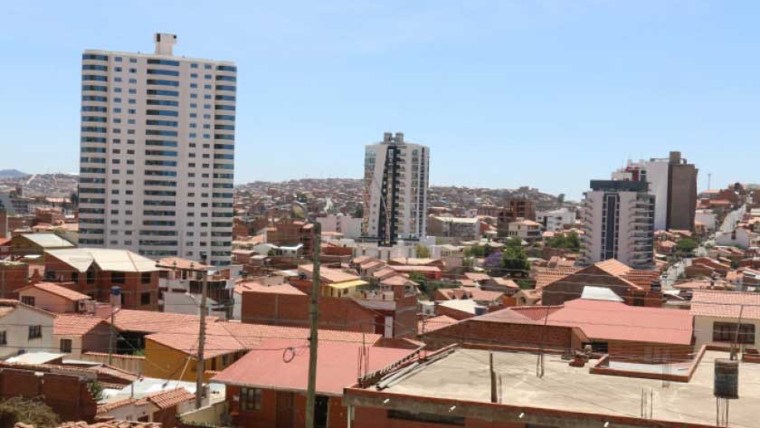 CONSTRUCCIÓN. Una vista del Barrio Petrolero de Sucre, una de las zonas donde más edificios multifamiliares y de negocio