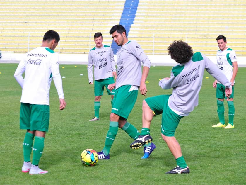 La Verde cumplió ayer su cuarto día de trabajo en el estadio Hernando Siles de cara a la tercera y cuarta fecha