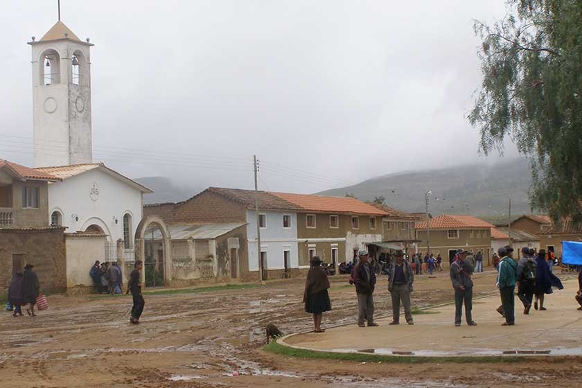 MOJOCOYA. Una imagen del centro poblado del municipio de Mojocoya, que por estos días se prepara para ir a un referéndum