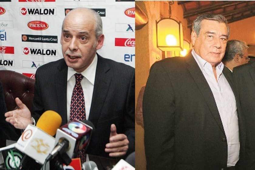 Los ex dirigentes bolivianos Carlos Chávez (i) y Romer Osuna aparecieron en la lista que hizo pública el FBI en el...