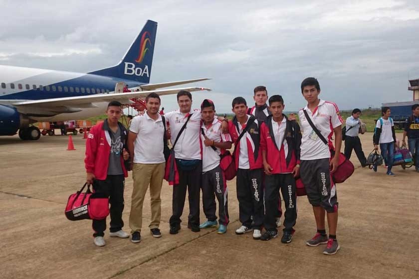 Parte de la selección masculina de Chuquisaca que pretende tomar el liderato de la Copa “Estado Plurinacional”
