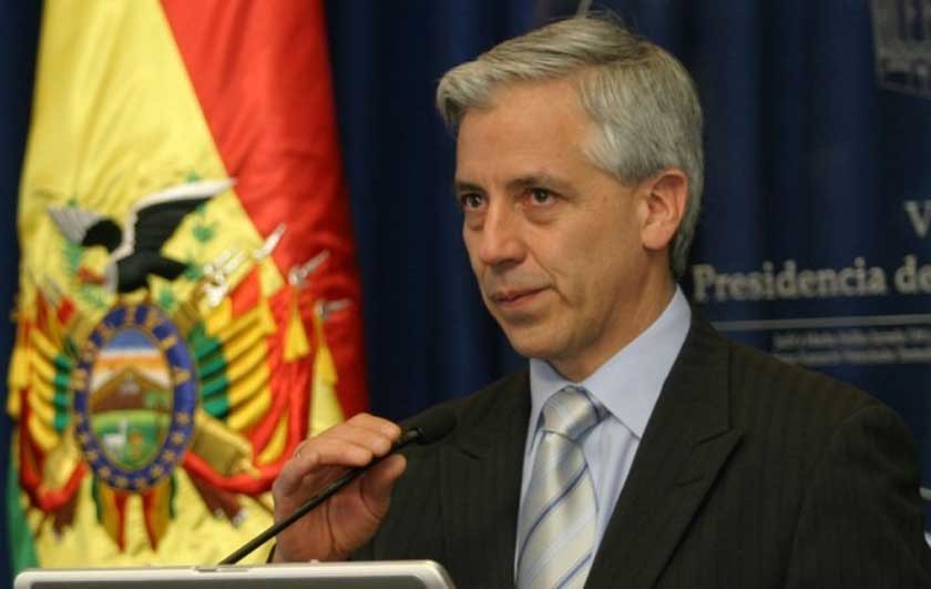 AFIRMACIÓN. El vicepresidente Álvaro García Linera fijó la posición del Gobierno con relación a los límites...