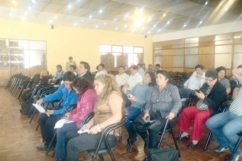 ENCUENTRO. En el Consejo Técnico que continuará hoy, participan los 28 Directores Distritales de Educación de Chuquisaca