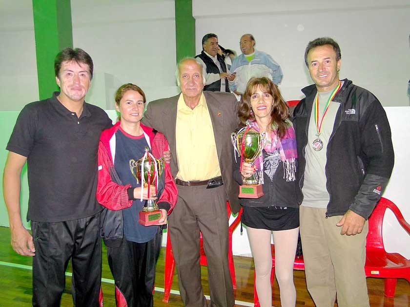 Ricardo López, Sandra García, Rafael Calvo, Paula Schugair y Hasan Tawafsha.