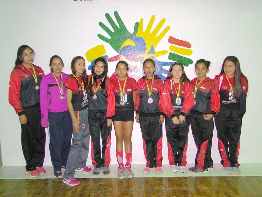 Equipo pre infantil femenino.