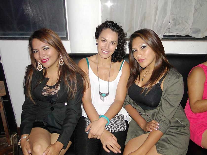 Paola Valda, Jael Pacheco y Vaneza Michel.