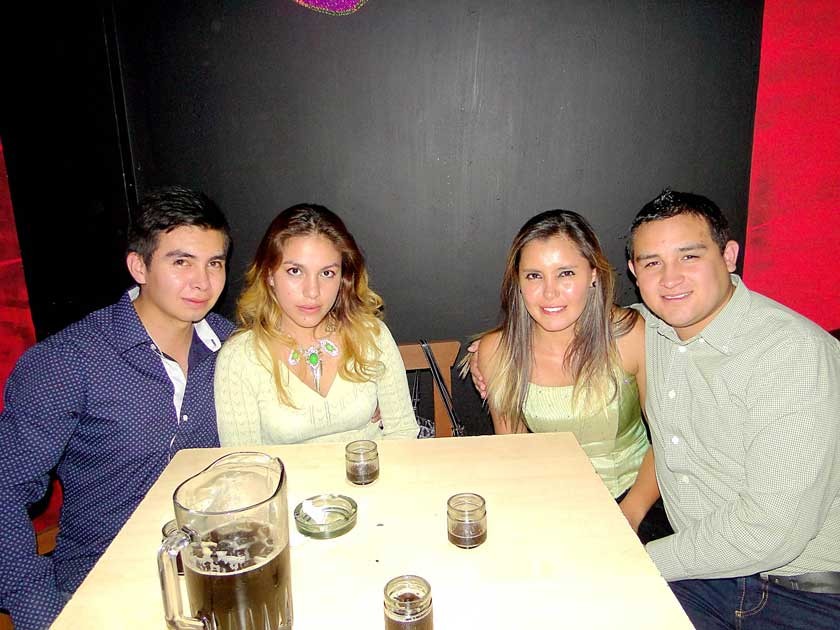 Bairon Andia, María Moscoso, Stephanie Terán y Cristian Galarza.
