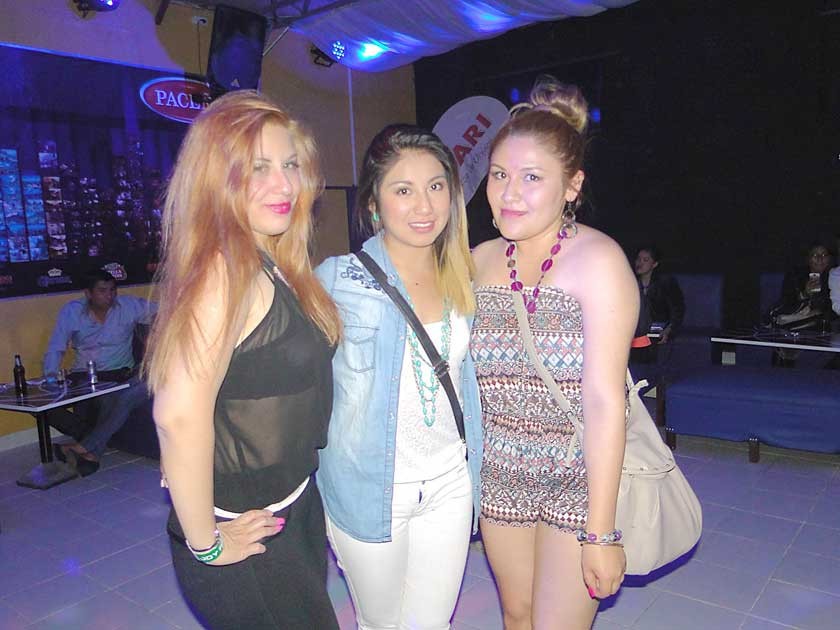 Andrea Marañón, Daniela Torres y Katherine Aguilar.