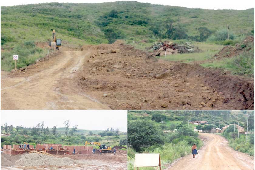 IN SITU. Las primeras faenas que realiza la empresa china en el proyecto carretero Padilla-El Salto.
