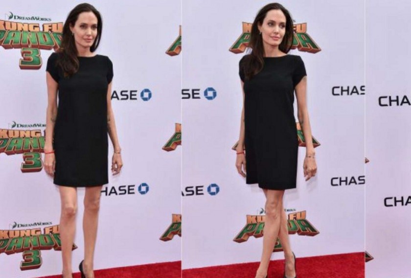 Angelina Jolie en una de sus presentaciones ante el público. Foto: Internet