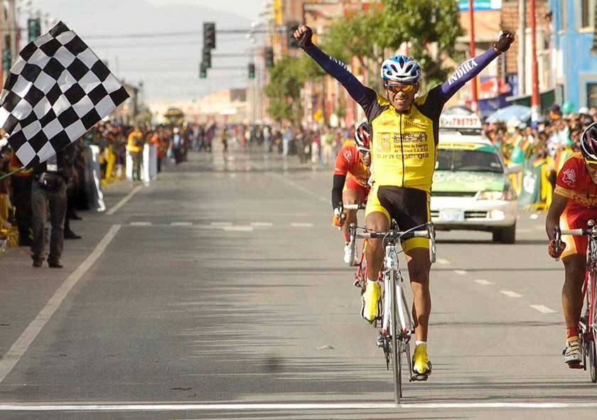 El pedalista potosino Óscar Soliz arribará a Sucre para competir en el Nacional de Ruta, este fin de semana.