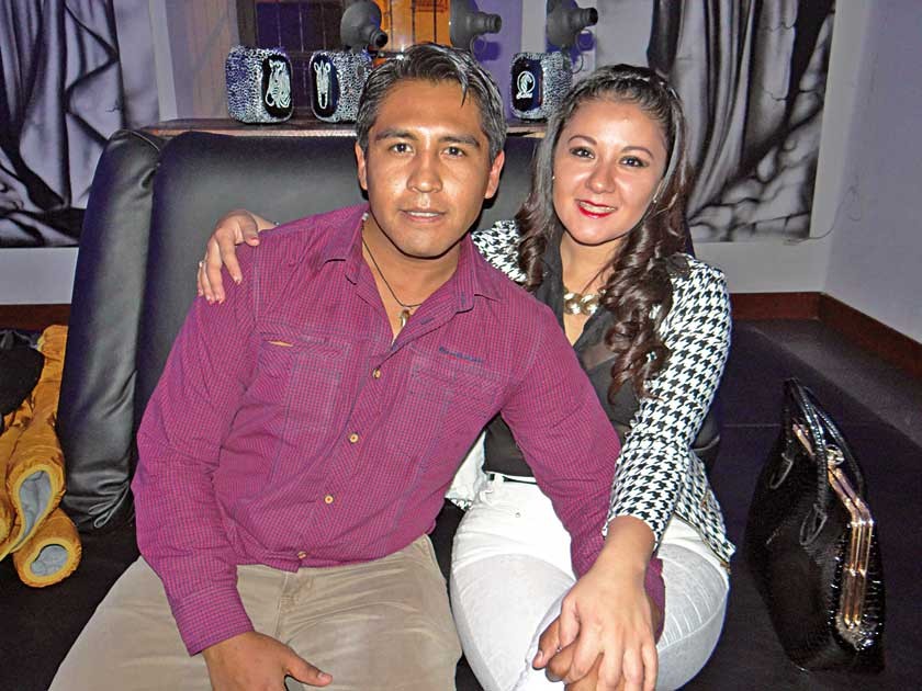 Rubén Loayza y María René Cuadros.