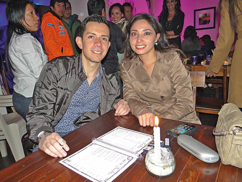 Mauricio Rentería y Carla Vallejos.