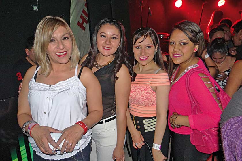 Doris, María Rene, Pamela y Araceli.