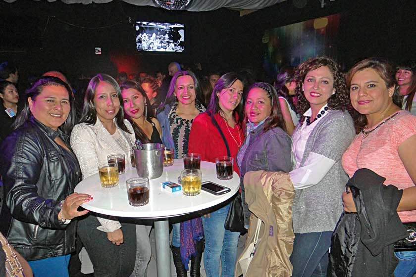 Rocío, Teresa, Fabiola, Wara, Melina, Soledad, Paola y Verónica.