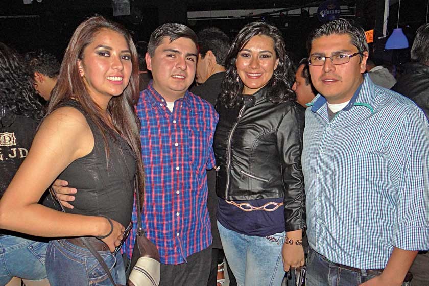 Noelia Coca, Alencar Nava, Evelin Manzano y Fernando Nava.