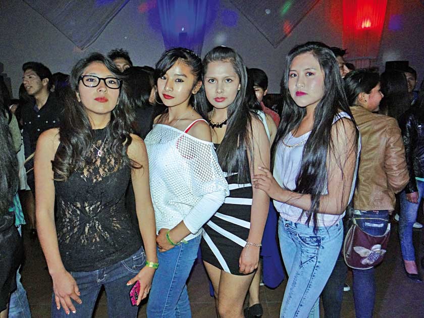 Lesly Murillo, Fernanda Colque, Heidy Arias y Letzy Calcina.