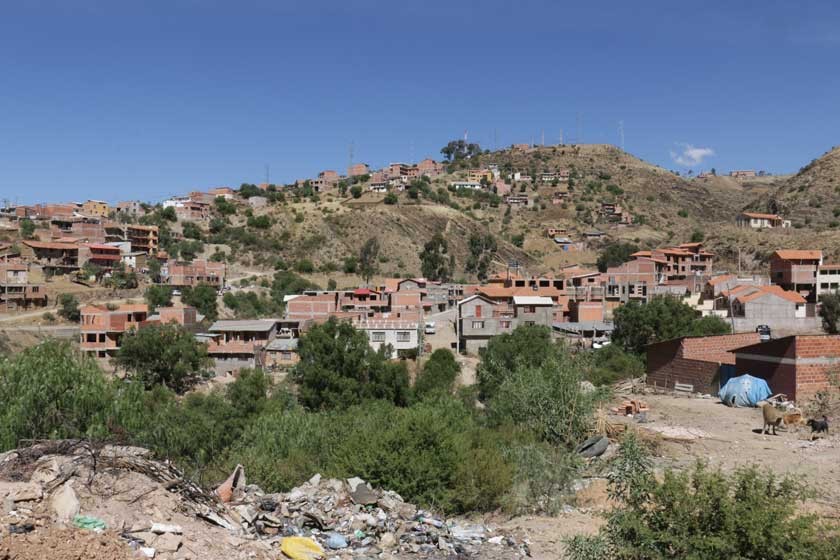 URBANIZACIÓN. En una hondonada donde antes se ubicaban haciendas productivas hoy se alzan urbanizaciones y barrios