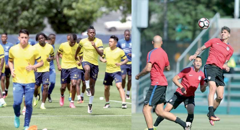 Las selecciones de Ecuador y Estados Unidos se enfrentan hoy por el pase a las semifinales de la Copa América Centenario