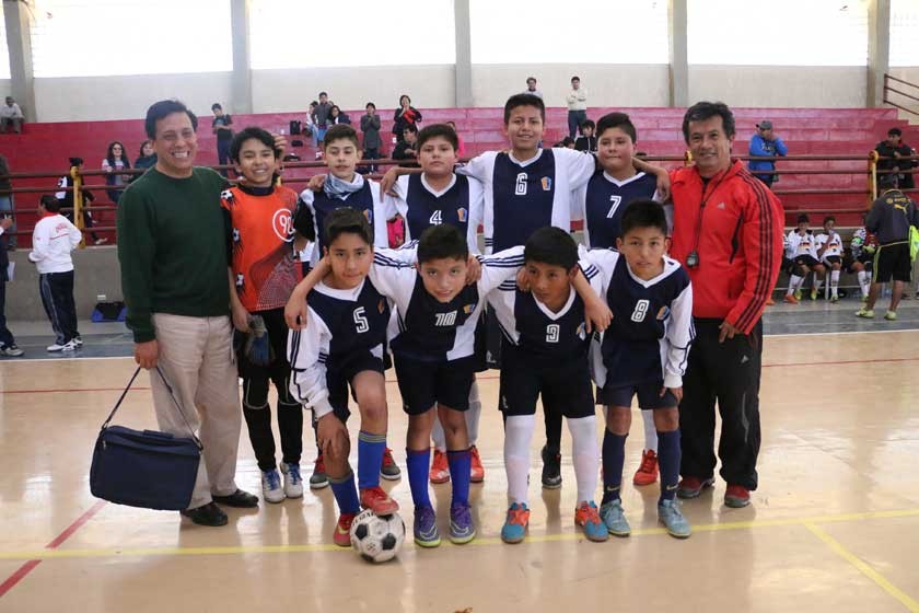 El representativo del colegio Sagrado Corazón se coronó campeón de la disciplina de fútbol de salón.
