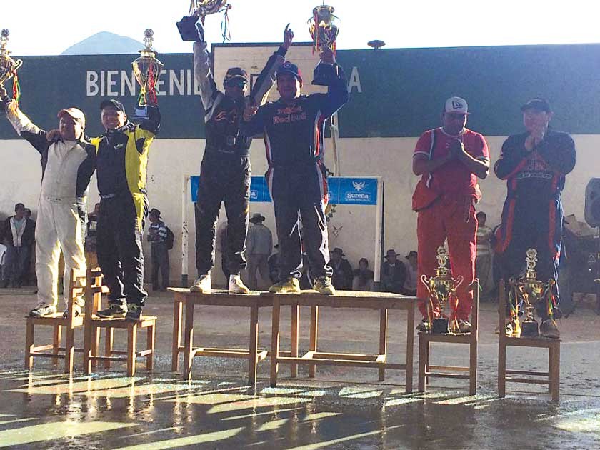 La premiación de todas las categorías fue la actividad que cerró la fiesta tuerca en el municipio de Icla.