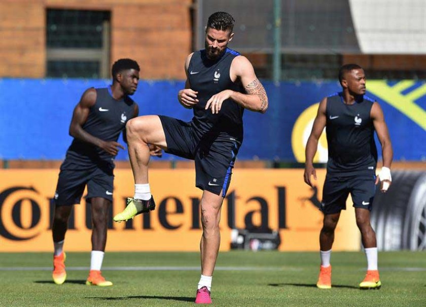 El entrenamiento de la selección francesa.