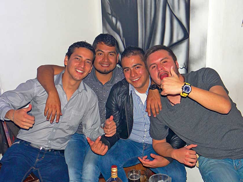 Daniel Chávez, Sergio Encinas, Rodrigo Díaz y “Papu” Paputsachis.
