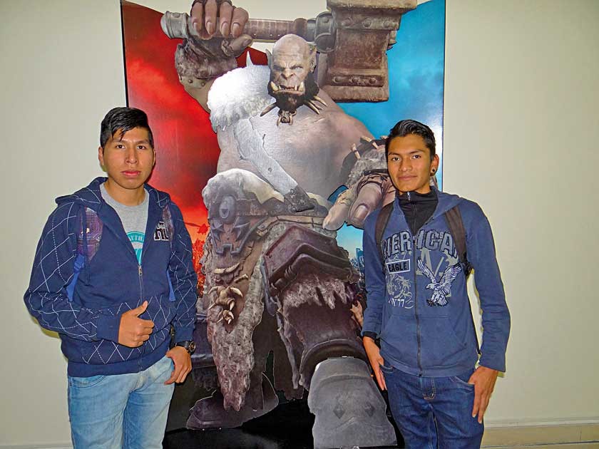 Sergio Camiño y Brayan Copa.