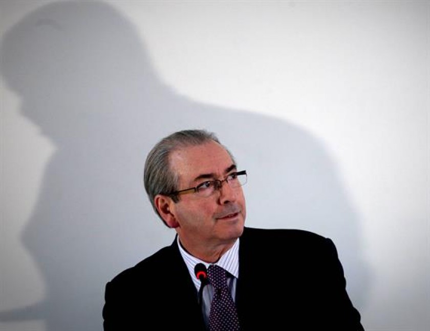 El presidente de la Cámara de Diputados, Eduardo Cunha. FOTO: EFE