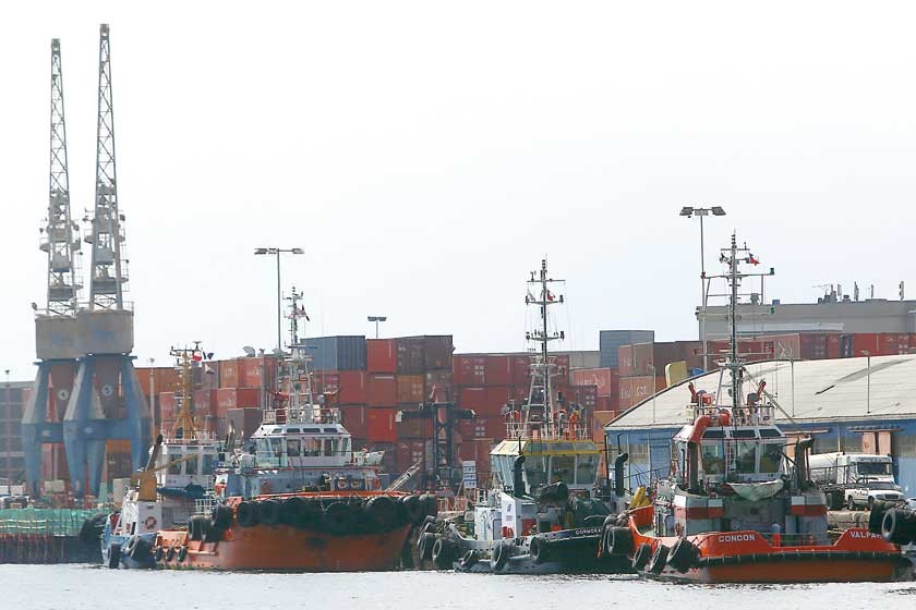 DELEGACIÓN. Vista del puerto de Antofagasta, donde una delegación boliviana realizó una visita en pasados días.