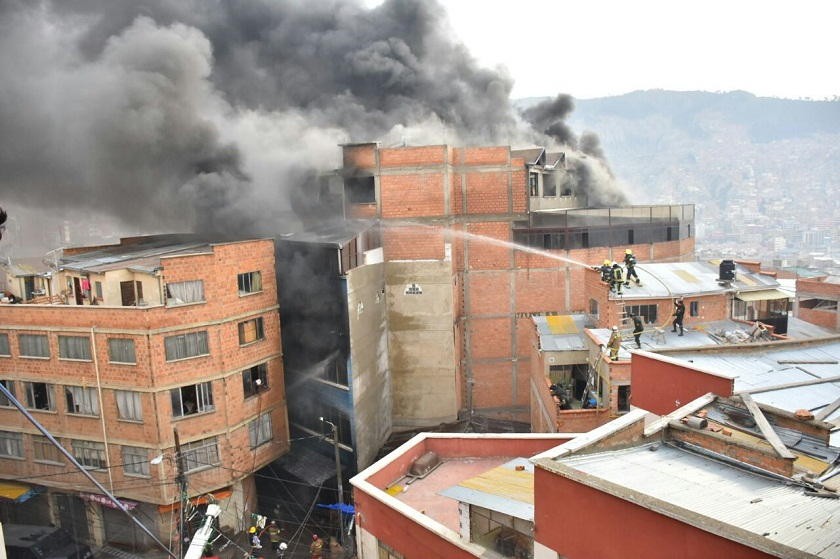 El edificio está ubicado en la calle Incachaca, en la zona Uyustus de la ciudad de La Paz. Foto: APG