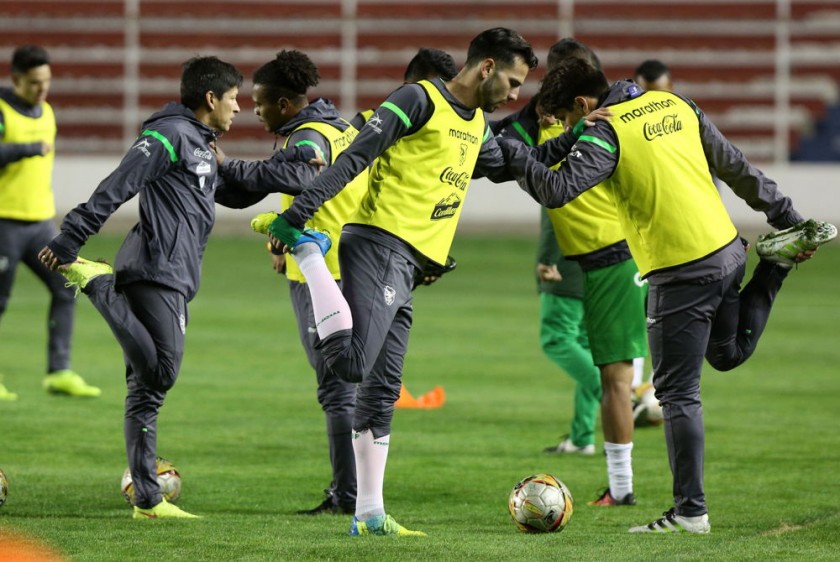 La Selección Nacional cumplió ayer una práctica nocturna