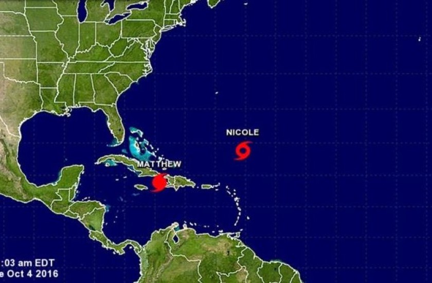 La tormenta Nicole recobra fuerza y podría convertirse en Huracán. Foto: Internet